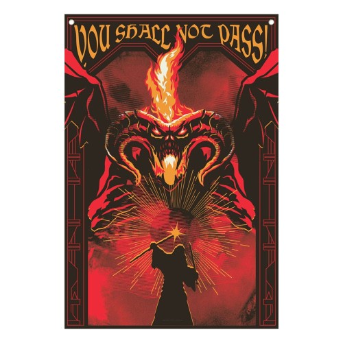 FaNaTtik Lord of the Rings Wall Banner You shall not pass! 125 x 85 cm