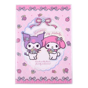 Notatnik Sakami Merchandise Sakami Kuromi & My Melody Pastel Flower Holographic
