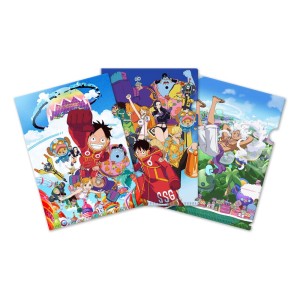 Zestaw Sakami Merchandise Przezroczystych Koszulek One Piece Egghead Saga 3szt