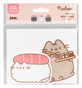 Zestaw Grupo Erik naklejek winylowych Pusheen Sushi Roll 2 sztuki