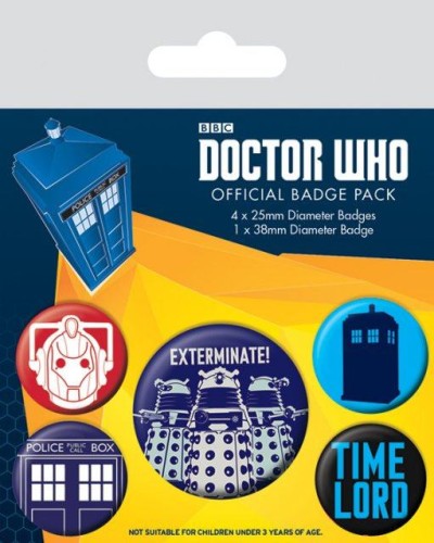 przypinki-doctor-who-exterminate-5-pack