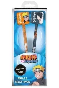 Ołówki Pyramid Naruto z topperami Naruto i Sasuke