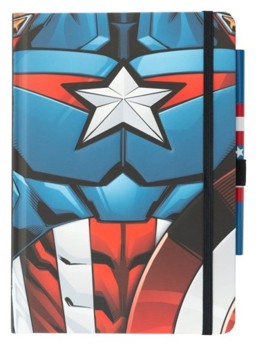 notatnik-a5-grupo-erik-marvel-kapitan-ameryka-zestaw-z-dlugopisem
