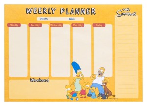 Planer Tygodniowy Grupo Erik The Simpsons