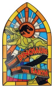Sztabka FaNaTtik Jurassic Park Metalowa w Stylu Witrażu
