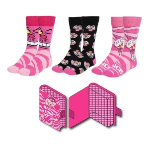 Disney Skarpetki 3-Pack Alice in Wonderland Cheshire Cat 36-43