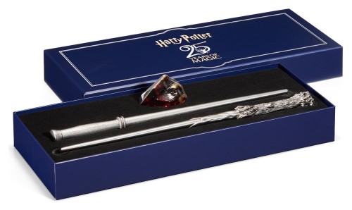 Harry Potter Celebration Wand 25th Anniversary Wands and Sorcerer's Stone Set