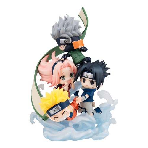 Naruto Shippuden FigUnity PVC Mini Statue Gather here, Team 7 13 cm Megahouse