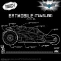 Pojazd Super Cyborg Batman Batmobile Tumbler Super7 33 cm