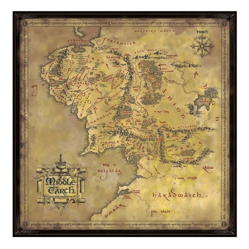 Puzzle Noble Collection Lord of the Rings Mapa Śródziemia 1000 elementów