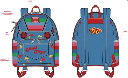 Plecak Loungefly Chucky Cosplay 23x27cm