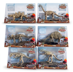 Figurki Szkielety Dinozaurów Fossil World of Dinosaurs Zestaw 6 sztuk