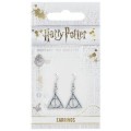 Harry Potter Deathly Hallows Earrings (silver plated) The Carat Shop