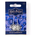 Harry Potter Earrings Time Turner (Silver Tone) The Carat Shop