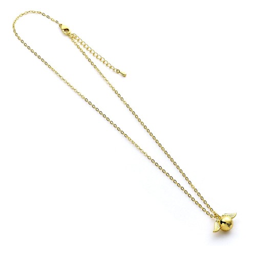 The Carat Shop Harry Potter Necklace Golden Snitch Charm (Golden Tone)