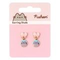 The Carat Shop Pusheen Drop Earrings Pink Bows