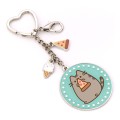 The Carat Shop Pusheen Keychain Blue Pizza