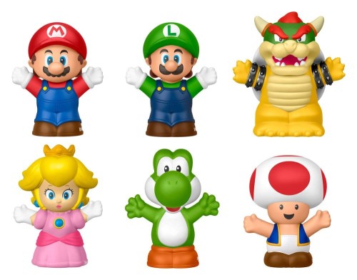 Mattel My Mario Little People Collector Mini Figure 6-Pack 7 cm