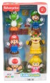 Mattel My Mario Little People Collector Mini Figure 6-Pack 7 cm