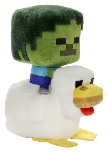 Mattel Minecraft Deluxe Plush Figure Chicken Jockey 20 cm