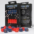 Crosshairs Compact D6 Dice Set Cobalt&Red (20) Q Workshop