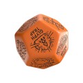 Q Workshop Viridian Jumbo Dice Trap Generator Die D12 Orange