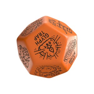 Kostka Viridian Jumbo Trap Generator D12 Pomarańczowa