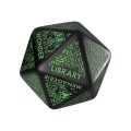 Q Workshop Viridian Jumbo Dice Dungeon Room Generator D20 Black