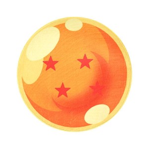 Mata Dragon Ball 4-Gwiazdkowa 60 x 60 cm