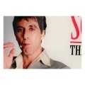 SD Toys Scarface Glass Poster The World Is Yours (Grey Background) 60 x 30 cm