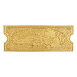 Replika Biletu Polar Express 24k Gold Plated Limited Edition