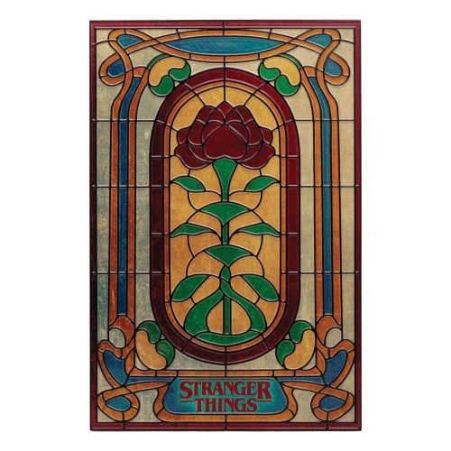 FaNaTtik Stranger Things Resin Plaque Creel House Stained Glass Window