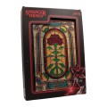 FaNaTtik Stranger Things Resin Plaque Creel House Stained Glass Window