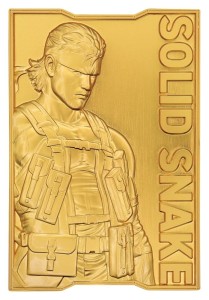 Ingot Metal Gear Solid 2 24k Gold Plated Solid Snake