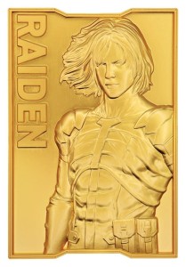 Metalowa sztabka Raiden Metal Gear Solid 2 24k Gold Plated