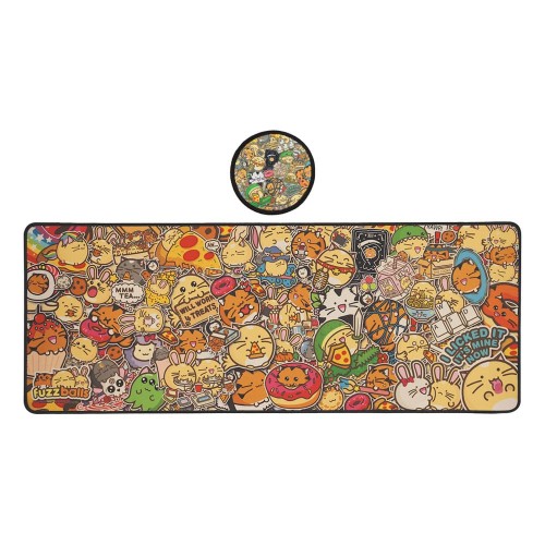 FaNaTtik Fuzzballs Desk Pad & Coaster Set