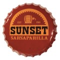 FaNaTtik Fallout Tin Sign Sunset Sarsaparilla Bottle Cap