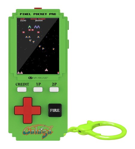 My Arcade Galaga Portable Gaming System Pixel Pocket Pro
