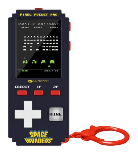 My Arcade Space Invaders Portable Gaming System Pixel Pocket Pro