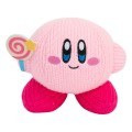 Tomy Kirby Nuiguru-Knit Plush Figure Kirby with Invincible Candy Wand