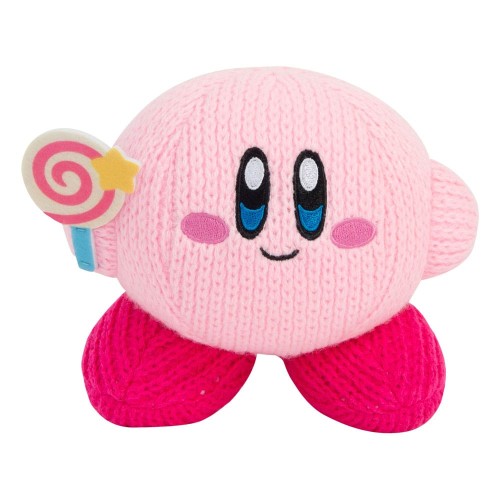 Tomy Kirby Nuiguru-Knit Plush Figure Kirby with Invincible Candy Wand