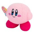 Kirby Nuiguru-Knit Plush Figure Kirby with Invincible Candy Wand Tomy