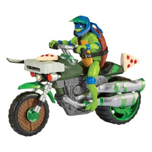 Figurka Playmates Teenage Mutant Ninja Turtles Leonardo z motocyklem