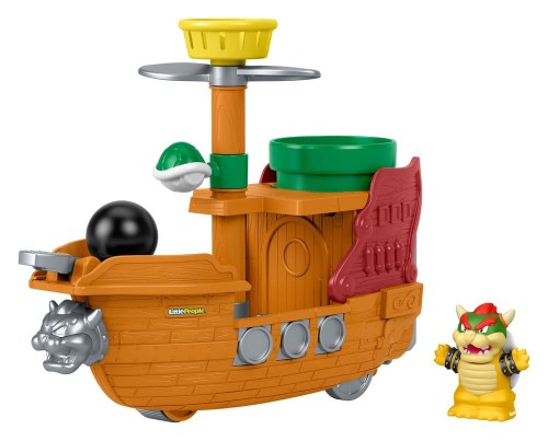 Figurki Mattel Mini Zestaw Little People Bowser's Airship Mario