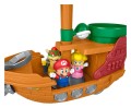 Mini Zestaw Little People Bowser's Airship Mario Figurki Mattel