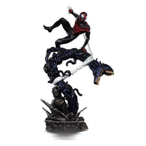 statua-iron-studios-diorama-spider-man-vs-villains-miles-morales