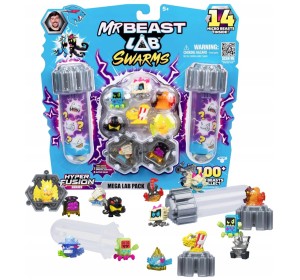 Figurki Mr Beast Lab Swarms Mega Lab 4 Pack 14 Figurek Micro Beasts 3 cm