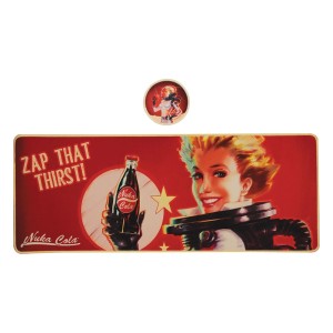 Zestaw podkładka i podkładka pod kubek Fallout Nuka-Cola 800x300 mm