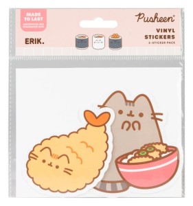 Zestaw naklejek winylowych Pusheen Sushi Roll 2 szt.