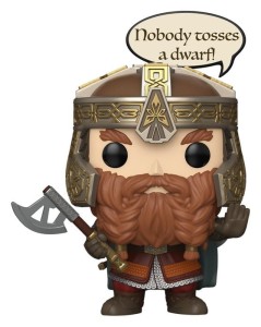 Figurka Funko POP Władca Pierścieni Gimli Nobody tosses a Dwarf!
